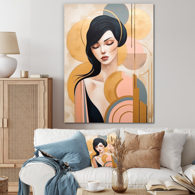 «Art Nouveau Elegant Woman», impression graphique