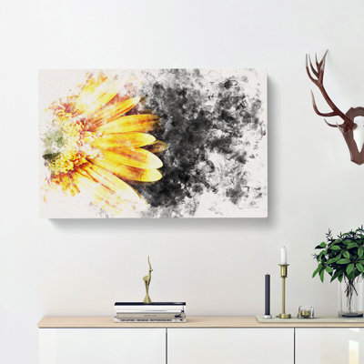 A Beautiful Yellow Flower - Wrapped Canvas Graphic Art Print