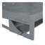 Lit escamotable double avec bureau à levage hydraulique, gris