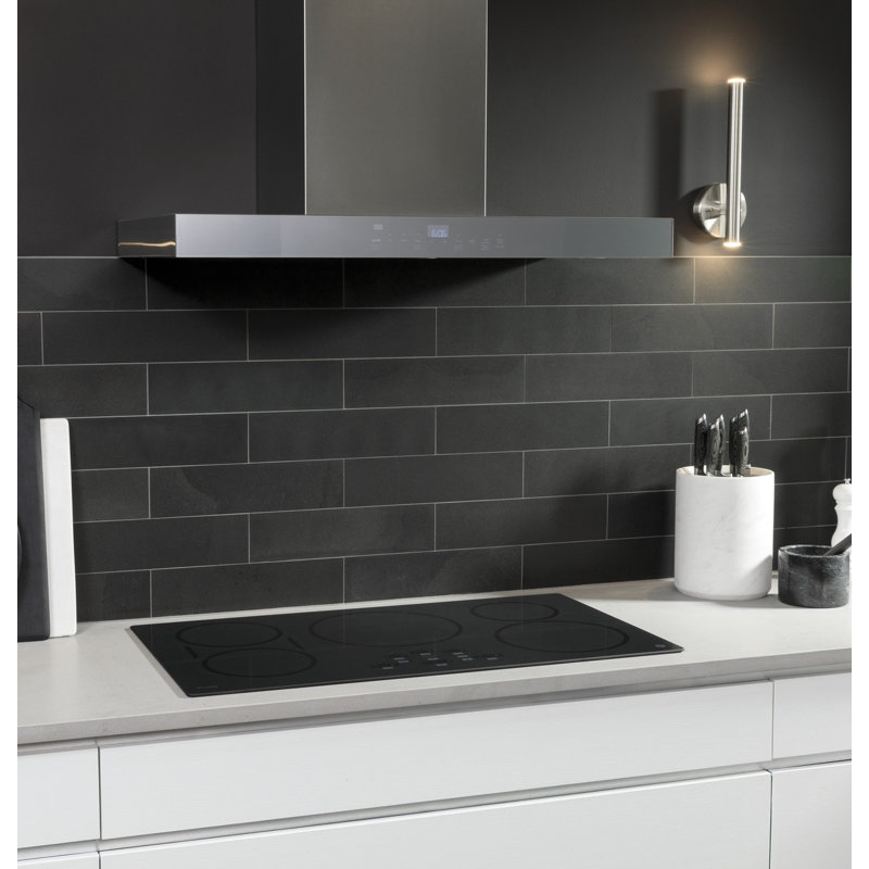 36" GE Profile Smart Appliances 610 CFM Convertible Wall Mount Range Hood with Night Light Wi-Fi Remote Control Included, 36"