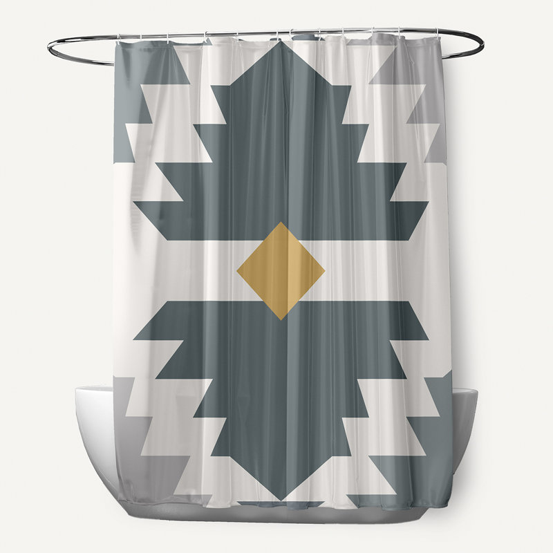Rideau de douche Mathews Mesa, Gris