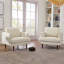 Ensemble de 2 fauteuils pivotants rembourrés Miller-1676801464