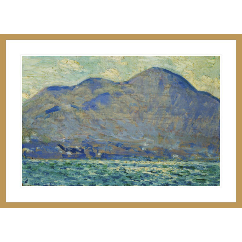 «Mt. Beacon at Newburgh» par Childe Hassam - impression giclée encadrée, H 21,62 po x l 29,5 po