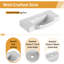 Meuble-lavabo simple Marnar 24 po avec comptoir en céramique, meuble-lavabo mural avec lavabo en céramique-789223540-789223547