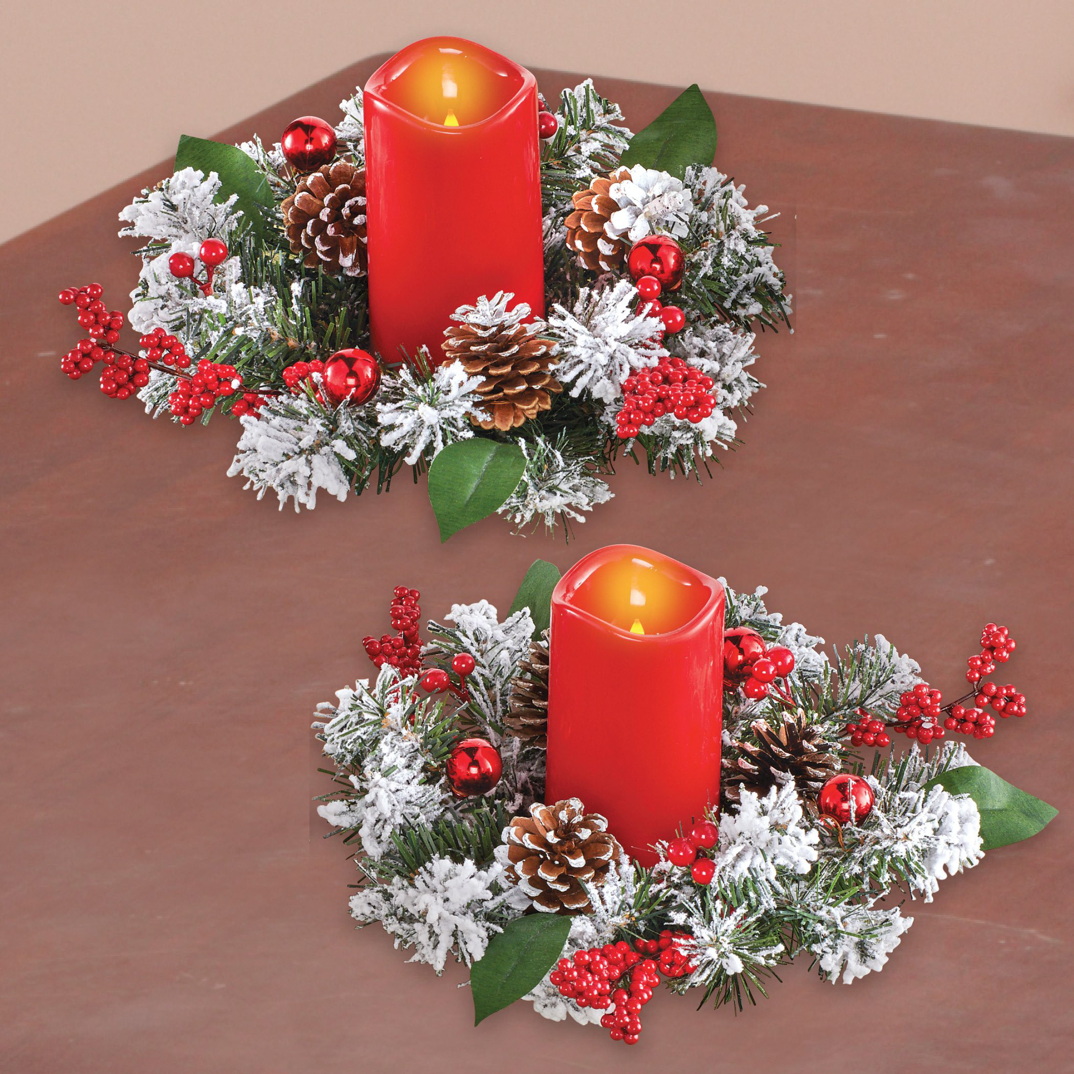 The Holiday Aisle® 2 Piece Tabletop Votive Holder Set with Candle Included  | Wayfair, image size:2100x2100