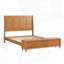 Lit plateforme en bois d'hévéa avec banc de rangement 79 po-1065879620-1065879610
