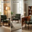 Fauteuil à dossier haut d'inspiration médiévale moderne-677280714