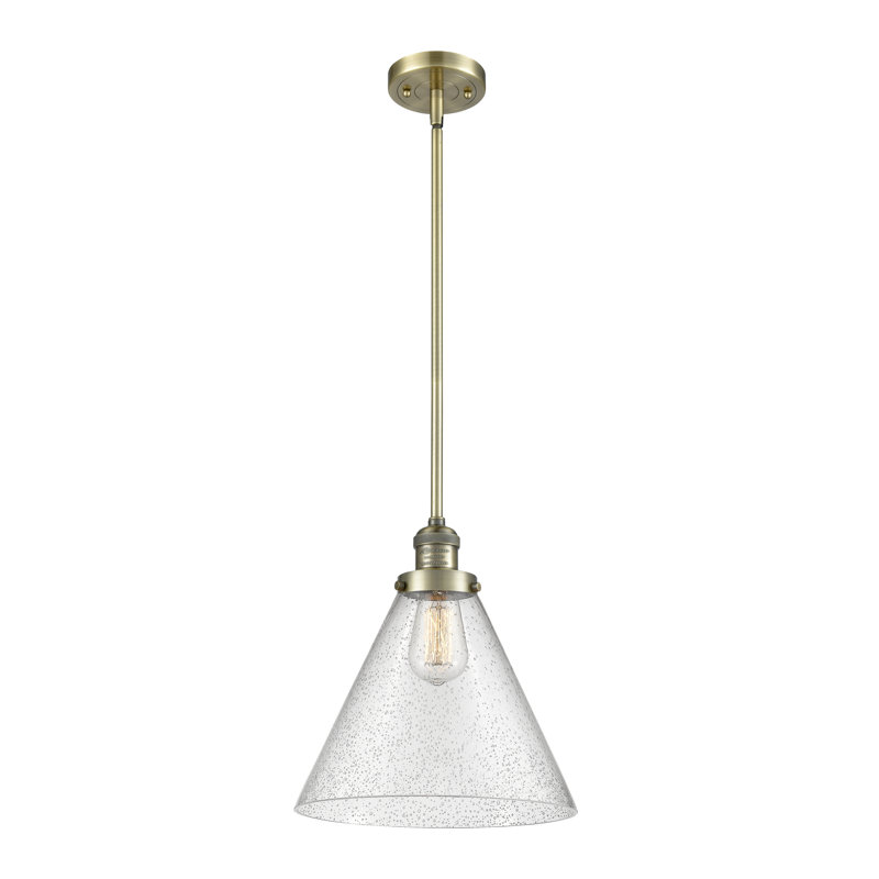 Anner 1 - Light Single Pendant, Seedy, Antique Brass