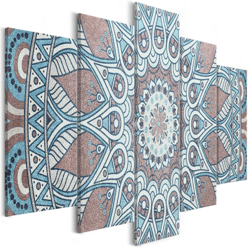 Ensemble de 5 impressions sur toile tendue, H 40 po x l 80 po x P 1 po