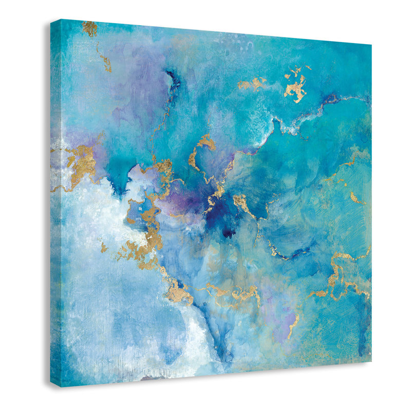 Golden Edge II - Peinture, Toile tendue, Aucun mat, H 40 po x l 40 po x P 1,375 po