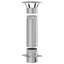 Chimney Extension Silver 35 X 35 Cm Stainless Steel-1851007210