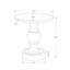 Table d'appoint ronde polyvalente pour une utilisation intérieure ou extérieure, comme table de chevet ou table d'appoint dans n'importe quelle pièce.-343970901