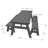 Aggi Rectangular 3 - Piece 2 - Person 150Cm L Outdoor Picnic Table-279493748-279493746