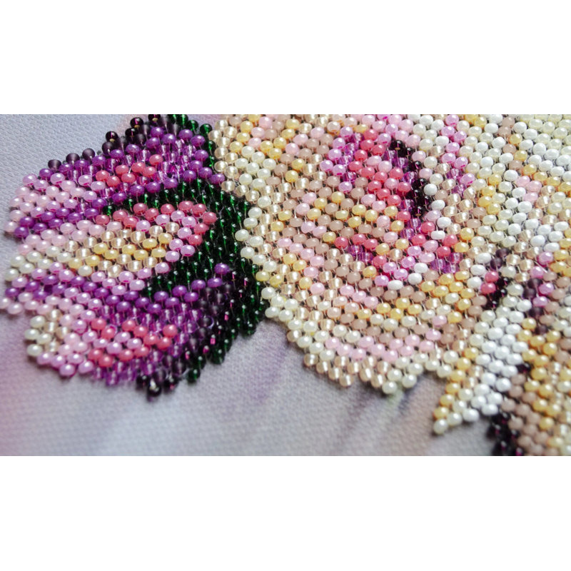  Bead Embroidery Kit - Gentle roses