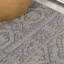 Tapis d'intérieur / extérieur gris foncé / ivoire Citta-933433624