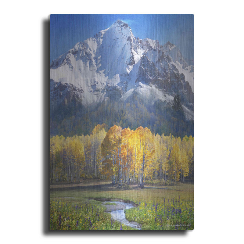 " Idyllic Mountain " by Chris Vest, 12" W x 16" H x 0.13" D