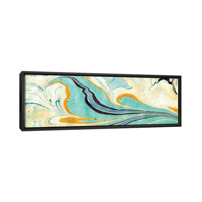 «Placid II», reproduction de peinture à l'aquarelle sur toile, H 24 po x l 72 po x P 1,5 po, Toile tendue