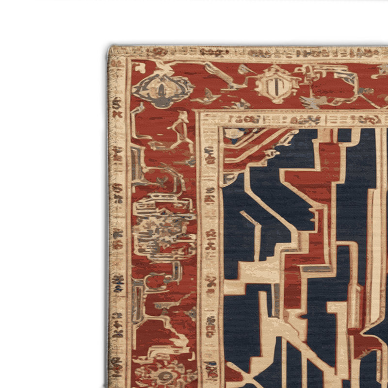 ArtDeco Beige Indoor and Outdoor Area Rug, Rectangle 2' x 3'