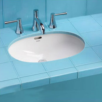 Augusta Vitreous China Oval Undermount Bathroom Sink with Overflow, Cotton