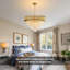 23.6" Luxury Brass Tiered Crystal Chandelier, Modern Round, E14 Base, Bulb Excluded