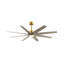 Ariella - Eight Blade Ceiling Fan - Integrated LED - Matte Black Finish - Matte White Blades-238019797-238019752