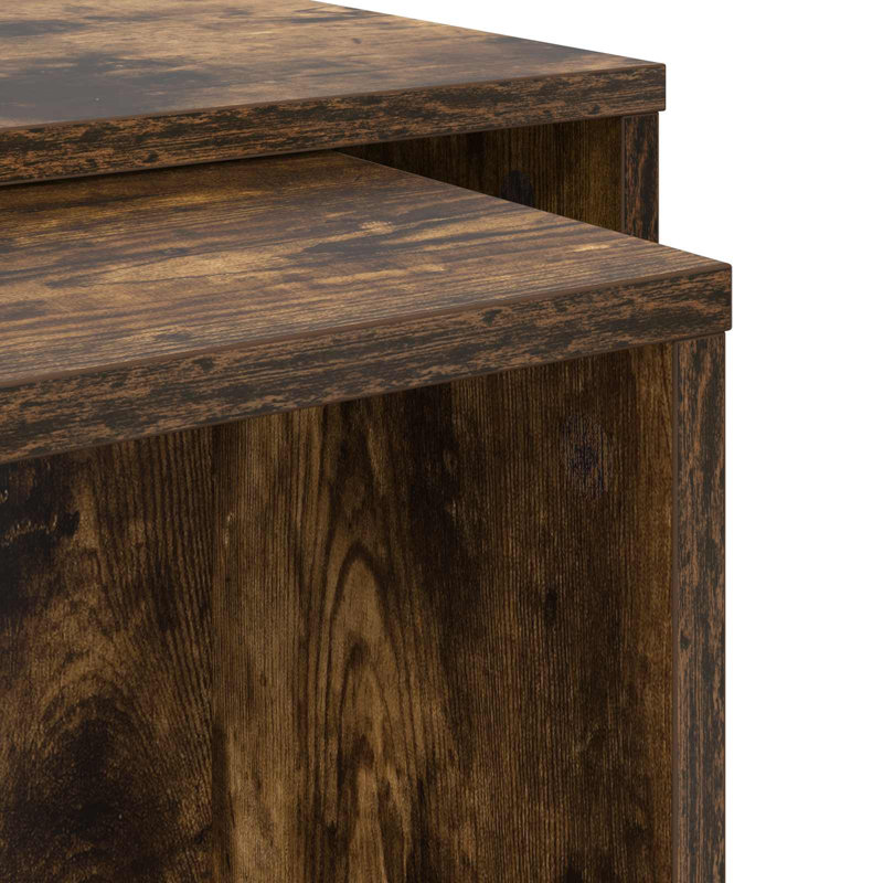 Coffee Table with Storage, Smoked Oak