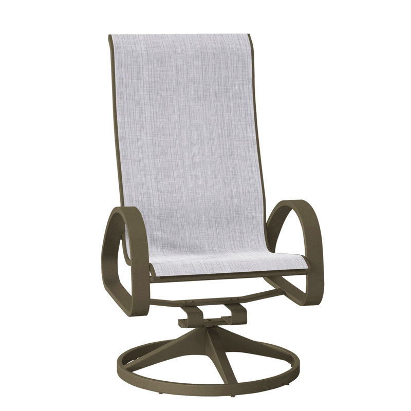 Fauteuil de patio pivotant Hiraku, Bois de plage texturé, Bijou