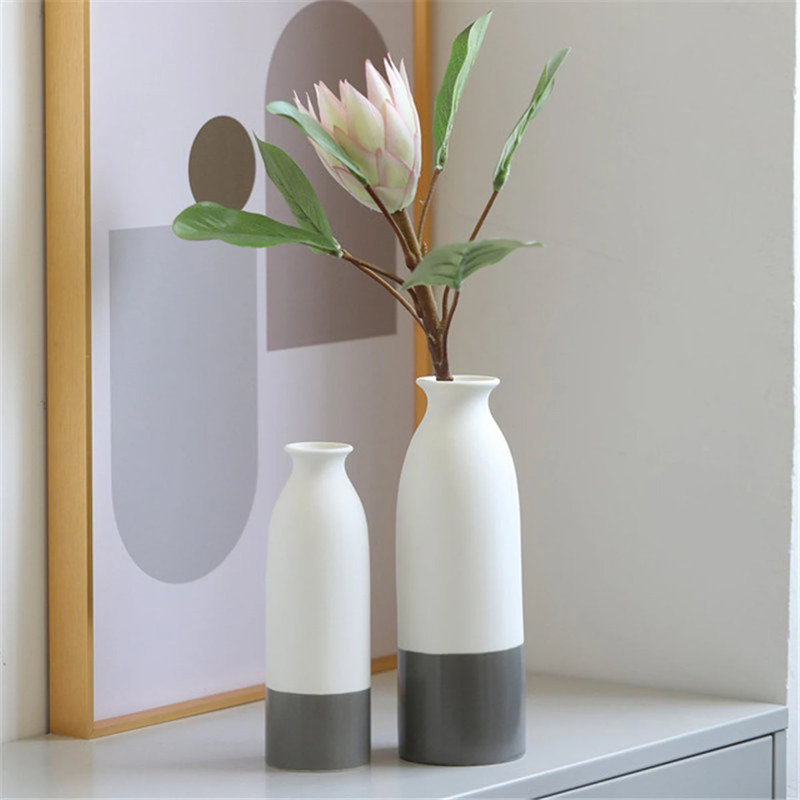 Vase monochrome (ensemble de 2)