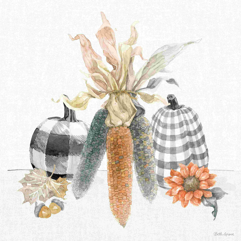 «Harvest Classics X» par Beth Grove - peinture sur toile tendue, H 12 po x l 12 po