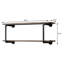 Tablette de rangement murale industrielle 2, chêne antique et gris sable, tablette élégante fonctionnelle en gris naturel et fini, structure en métal pour plus de stabilité