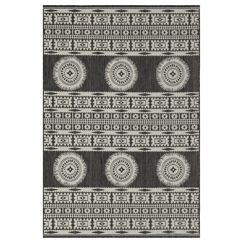 Anthracite Indoor/Outdoor Area Rug, Rectangle 5'3" x 7'3"