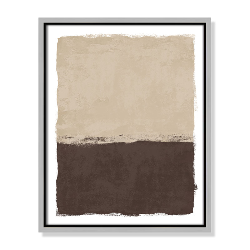 «Brownie Sundae II» par Natalie Carpentieri, 12.5' W x 15.5' H, Flottant argenté