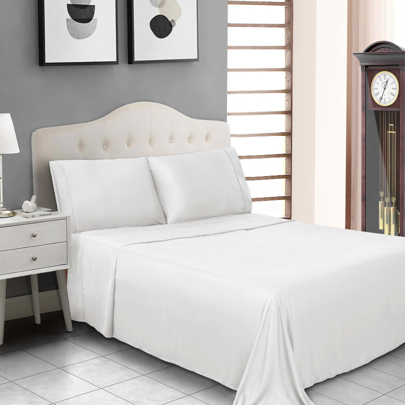 Ensemble de taie d'oreiller de luxe Modal From Beechwood, Très grand, Blanc