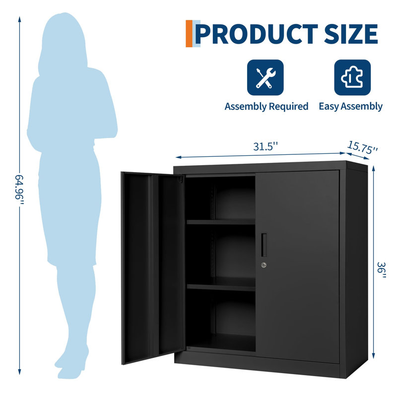 File Cabinet, Black