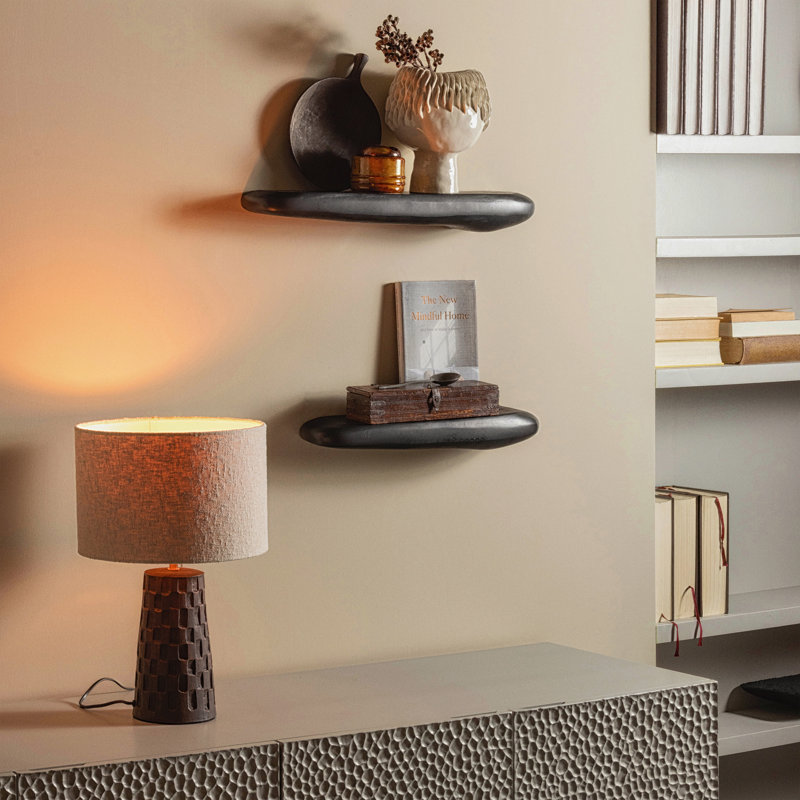 Rock Metal Floating Shelf, 7 cm x 60 cm x 13 cm