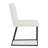 Set Of 4 Ivory White Linen Dining Chairs – 15.6" Seat Height, Breathable Upholstered Fabric, Armless Design, Elegant Chairs For Dining Room, Restaurant, Or Home Gatherings