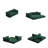 Convertible 78.8-inch Modular Sofa-1663248327