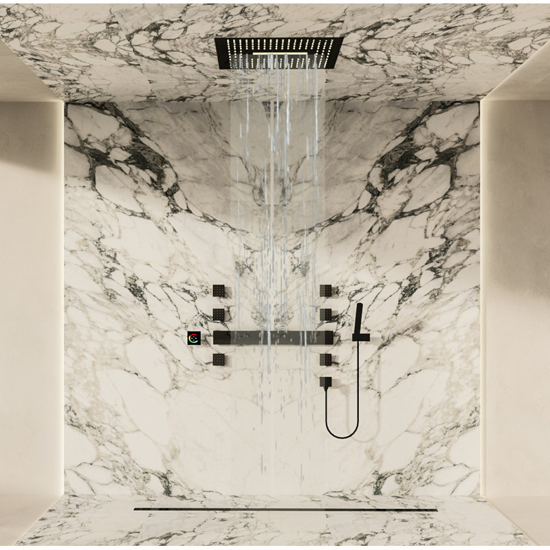 Spa - Système de douche encastré encastré à DEL Multi Escape