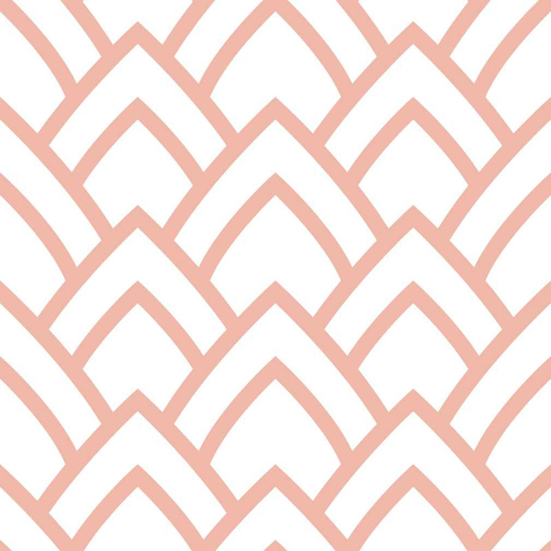 Rouleau de papier peint autocollant L 8,5 pi x l 24 po Mermaid's Tail, Rose