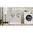Tilt-Out Laundry Cabinet - White. Modern & Elegant Look. Removable Fabric Bags. E1 , Finish. Waterproof Coating. Stable Secure. . Easy To Assemble. 100-Pound Capacity White Sorter With Two Sections.