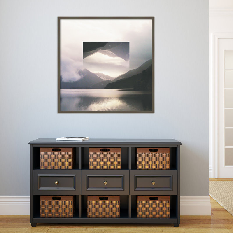 Reflected Landscape by Laura Marshall, Gray, 33" H x 33" W x 1" D