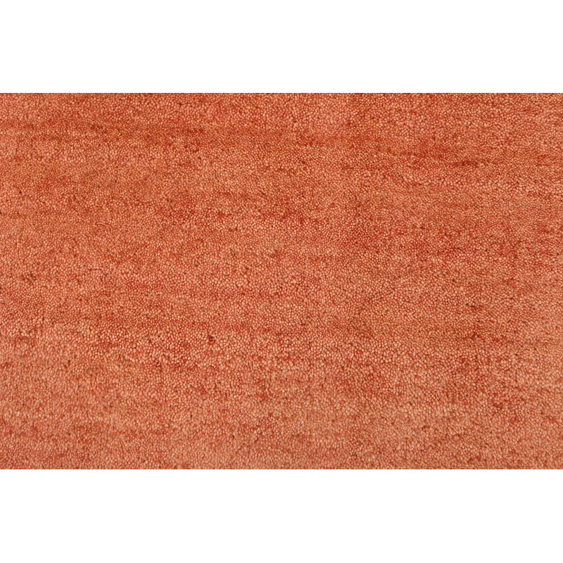 Tapis contemporain en laine rouille noué à la main de 2 pi 3 po x 4 pi Gabbeh