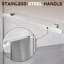 Porte de douche semi-sans cadre avec porte-serviettes et panneau fixe l 38 po x P 38 po x H 72 po-93688749-114498929