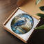 Panneau de verre pour vitrail Heron in Marsh-129206020