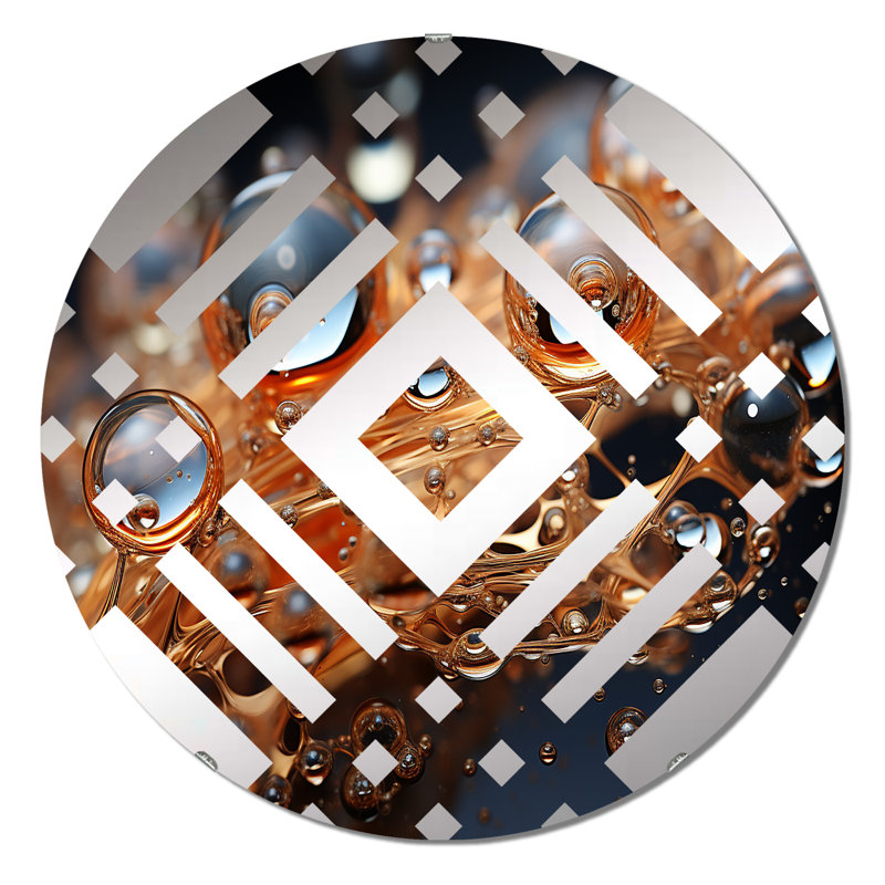 Bede - Miroir décoratif diamant, 23,6 po x 23,6 po