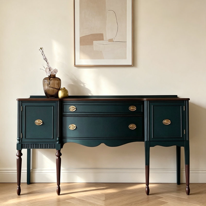 Buffet maison de style rétro