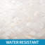 Carrelage mosaïque 11,8 "x 11,8" en coquillage blanc opale, paquet de 10