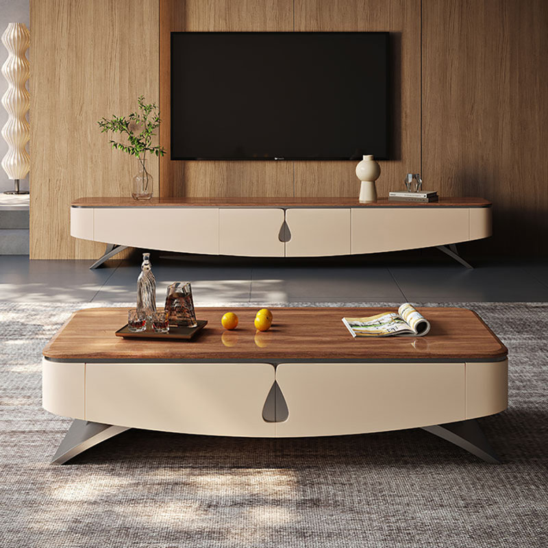 Orxva Galaxy Light luxury coffee table TV cabinet combination | Wayfair