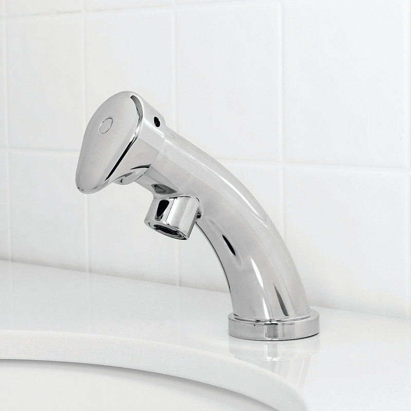 Robinet pour salle de bain à un trou facile à enfoncer