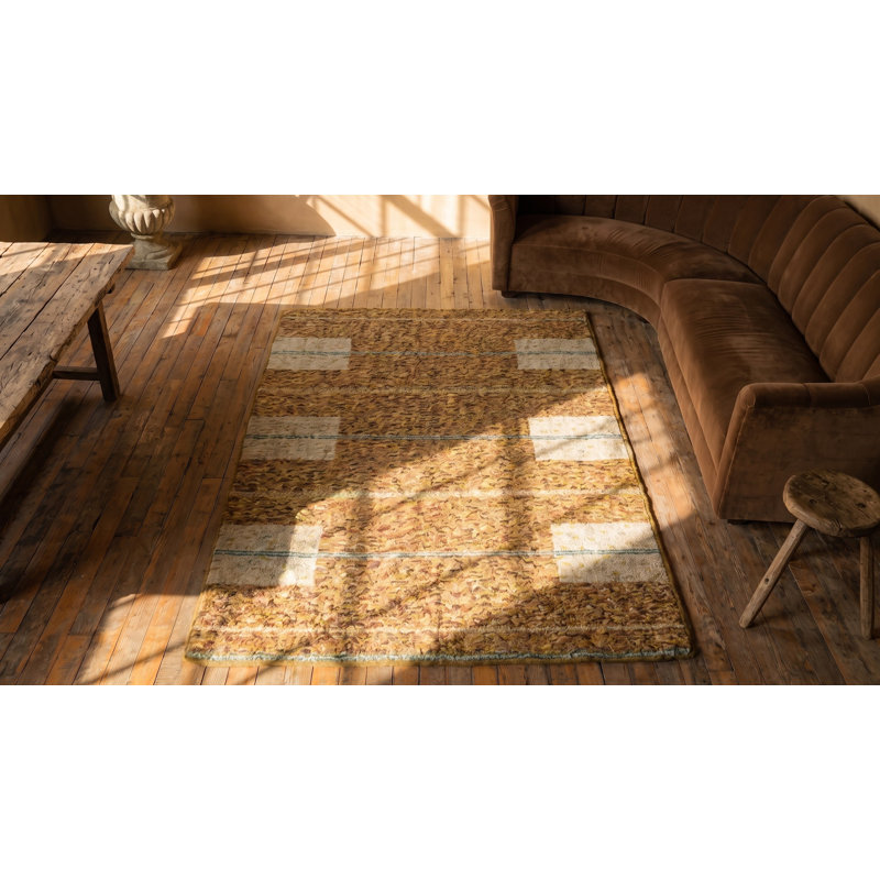 Petit tapis antique en laine crocheté antique des années 1920